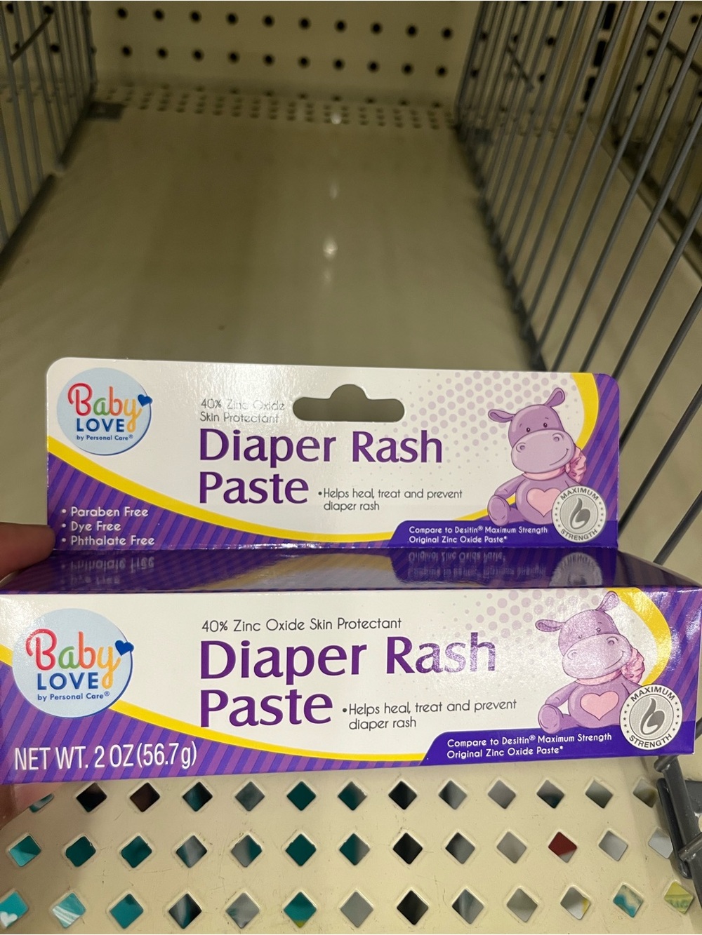 Persona Baby Love Diaper Rash Paste - Purple and White Packaging